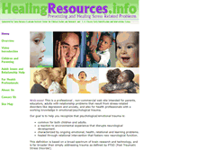 Tablet Screenshot of healingresources.info